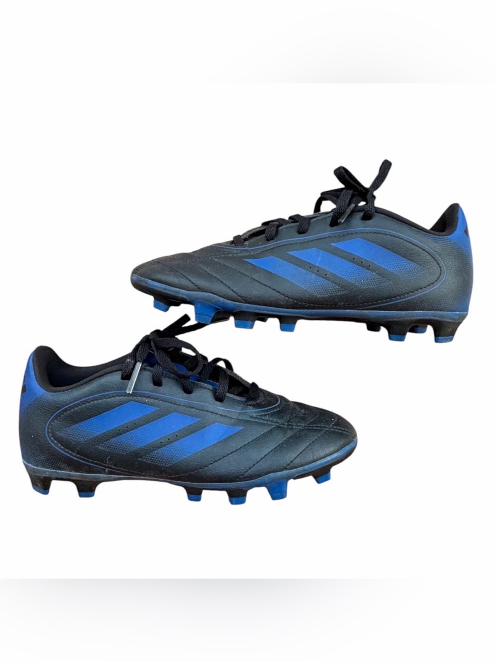 adidas Goletto Youth Soccer Cleats Black/Blue Unisex US Size 3.5